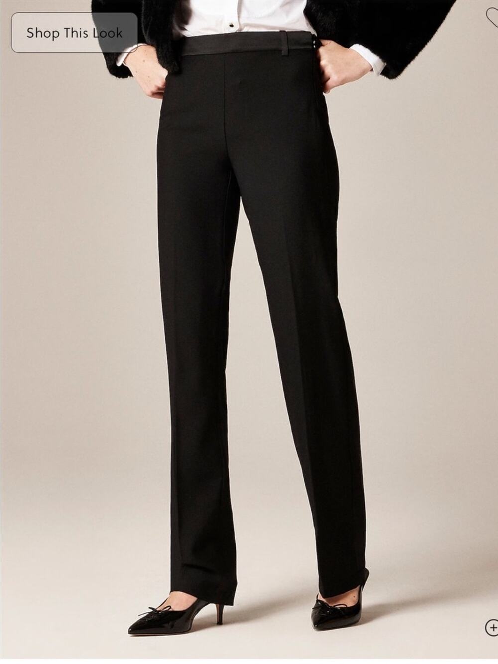 J.Crew Tall Stella pant in Italian tuxedo wool 6-Tall